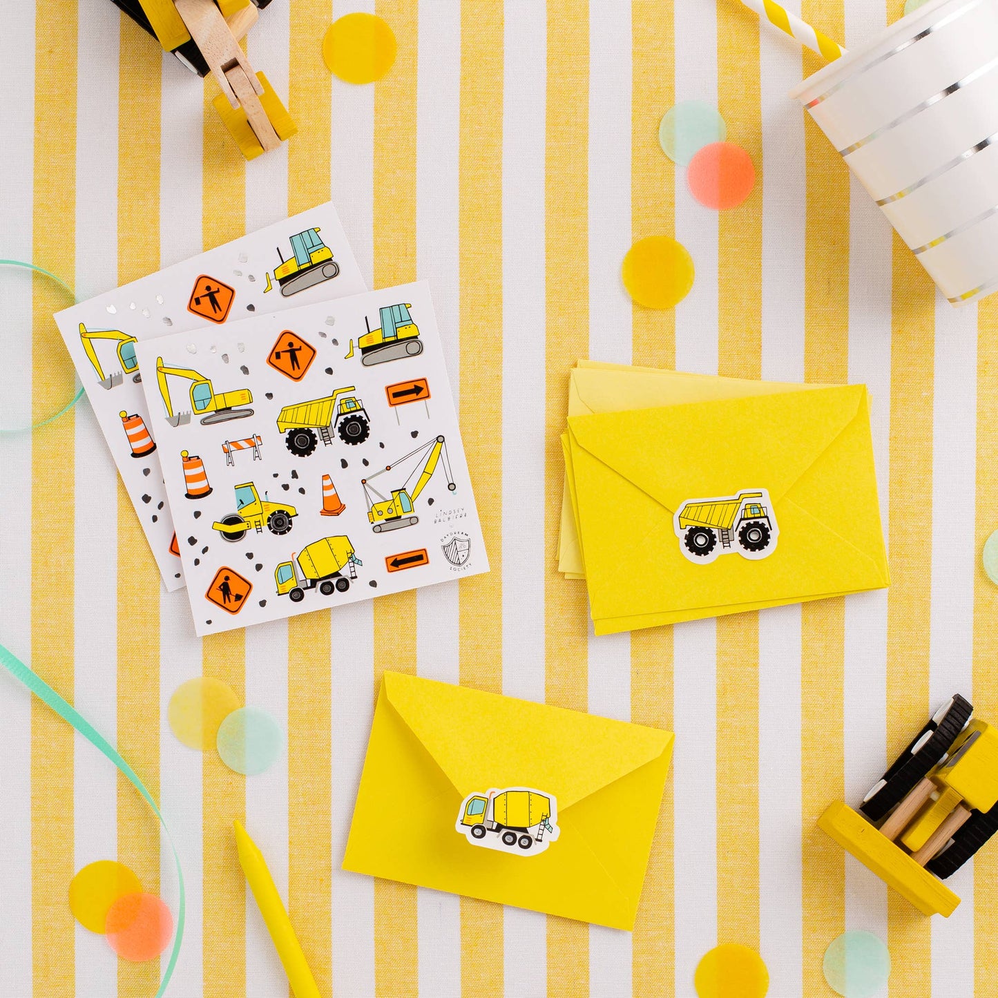 Under Construction Sticker Set - 4 Pk.