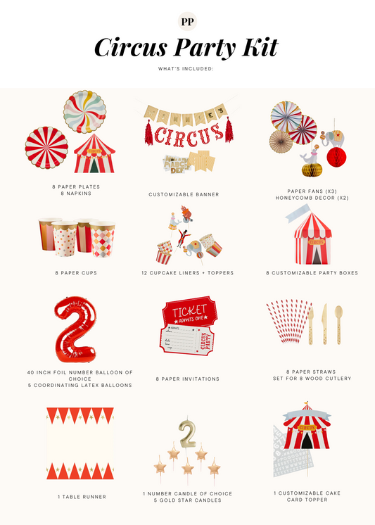 PRESALE: Vintage Circus Birthday Party Kit - Ships October 2025