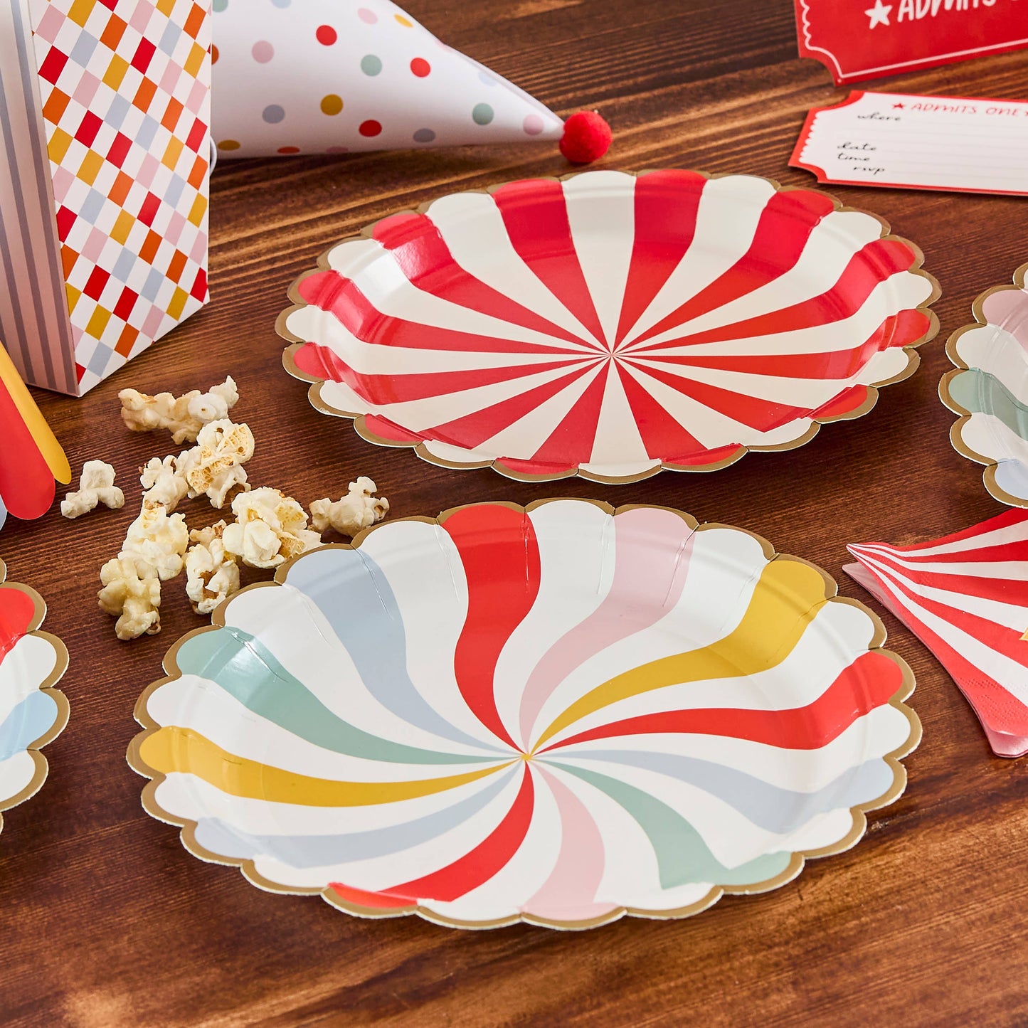 Circus Paper Plates - Pack of 8