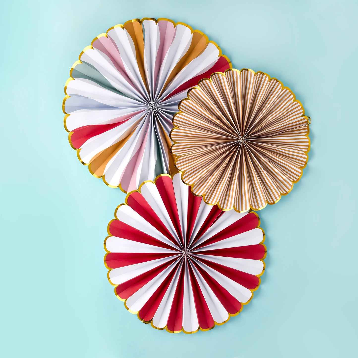 Circus Fan Decorations - Pack of 3